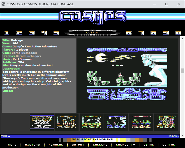 Cosmos Designs Homepage