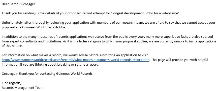 GBR - application decision